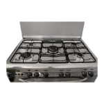 ⁦كريازي , موقد طبخ غاز , مقاس 90*60 سم, 5 شعلات ,شواية , امان كامل , ستيل ,KZ9600SM/2⁩ - الصورة ⁦3⁩