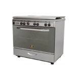 ⁦كريازي , موقد طبخ غاز , مقاس 90*60 سم, 5 شعلات ,شواية , امان كامل , ستيل ,KZ9600SM/2⁩ - الصورة ⁦2⁩