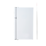 ⁦جنرال سوبريم , ثلاجة بابين مع فريزر علوي ,3قدم ,85 لتر ,ابيض GS104⁩ - الصورة ⁦4⁩