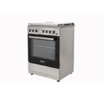 ⁦جنرال سوبريم, فرن غاز, 60*55 سم, 4 شعلات, امان كامل, ستيل, تركي GS6060FGS⁩ - الصورة ⁦4⁩