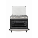 ⁦جنرال سوبريم , موقد طبخ غاز , مقاس 90*60 سم, 5 شعلات غاز ,شواية , امان كامل ، ستيل ، ايطالي GS-96X⁩ - الصورة ⁦5⁩