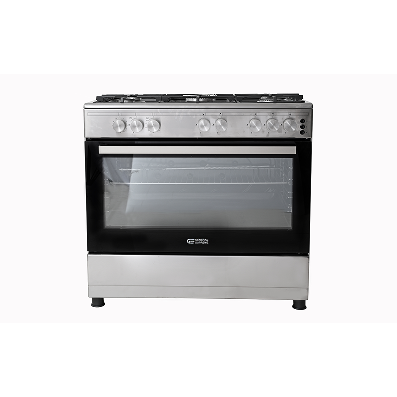 جنرال سوبريم, موقد طبخ غاز, مقاس 90*60 سم, 5 شعلات,حامل قدور زهر تركيا GS9060FGX