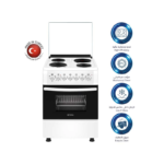 ⁦جنرال سوبريم , موقد طبخ كهرباء , 4 حجر تسخين ,مقاس 55*50 سم, ابيض , تركي , GS5055EFW⁩ - الصورة ⁦5⁩