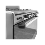 ⁦جنرال سوبريم , موقد طبخ غاز , مقاس 90*60 سم, 5 شعلات غاز , امان كامل ، ستيل ، GS9650FS⁩ - الصورة ⁦7⁩