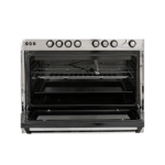 ⁦جنرال سوبريم , موقد طبخ غاز , مقاس 80*60 سم, 5 شعلات غاز , امان كامل ، ستيل ، GS8650FS⁩ - الصورة ⁦3⁩