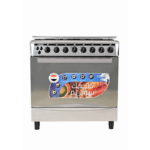 جنرال سوبريم فرن غاز، 5 شعلات ، 55*80 سم، استيل، اشعال ذاتى, مصري, GS8055FNGS