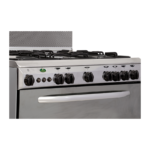 ⁦كريازي , موقد طبخ غاز , مقاس 80*60 سم, 5 شعلات ,شواية , امان كامل , ستيل , KZ8600SM/2⁩ - الصورة ⁦3⁩