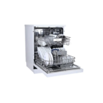 ⁦جنرال سوبريم,غسالة صحون,5برامج, 12مكان,2رف,ابيض GSDW1225WG⁩ - الصورة ⁦4⁩