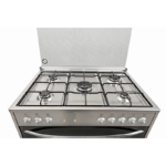 ⁦جنرال سوبريم , موقد طبخ غاز , مقاس 90*60 سم, 5 شعلات غاز ,شواية , امان كامل ، ستيل ، ايطالي GS-96X⁩ - الصورة ⁦6⁩