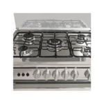 ⁦جنرال سوبريم , موقد طبخ غاز , مقاس 55*80 سم, 5 شعلات غاز , أمان كامل ,ستيل , مصري GS8055FRGS⁩ - الصورة ⁦6⁩