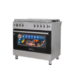 ⁦جنرال سوبريم , موقد طبخ غاز , مقاس 90*60 سم, 5 شعلات غاز, دعائم القدور من الحديد الزهر GSF9S50G2-VI⁩ - الصورة ⁦3⁩