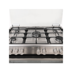 ⁦جنرال سوبريم, موقد طبخ غاز, مقاس 90*60 سم, 5 شعلات,حامل قدور زهر تركيا GS9060FGX⁩ - الصورة ⁦7⁩