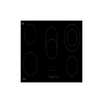 جنرال سوبريم , سطح سيراميك كهرباء مدمج (بلت ان) ,90سم , 5 عيون تسخين , تحكم باللمس GSM90CHE