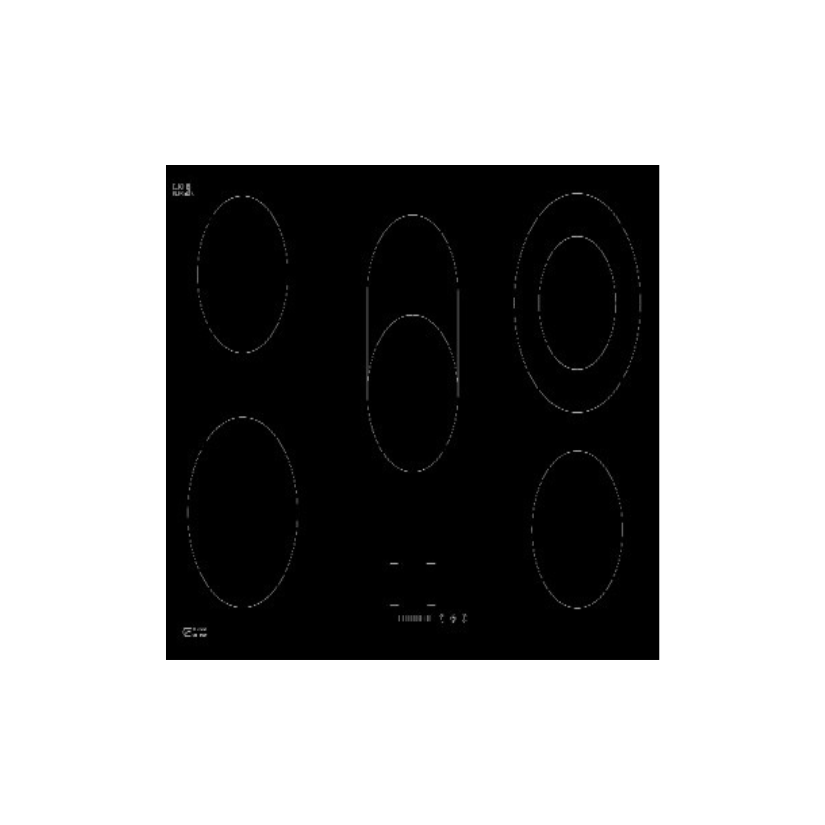 EZmO4s1JiLRZZ5C71kdaCfEsRYtlSpoU جنرال سوبريم , سطح سيراميك كهرباء مدمج (بلت ان) ,90سم , 5 عيون تسخين , تحكم باللمس GSM90CHE - الصورة 1