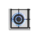 ⁦جنرال سوبريم بلت ان سطح غاز 60 سم 4 عيون الحديد زهر, أمان كامل, استيل تركيا GS60HGS⁩ - الصورة ⁦2⁩