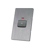 ⁦مفتاح مكيف 7×14 بيانو رصاصي خشبي⁩ - الصورة ⁦2⁩