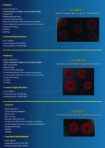 ⁦جنرال سوبريم سطح سيراميك بلت ان كهربائي 4 عيون 60 سم، تحكم باللمس، أسود⁩ - الصورة ⁦2⁩