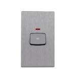 مفتاح مكيف 7×14 بيانو رصاصي خشبي