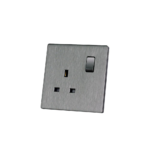 ⁦فيش 13 أمبير مع مفتاح بيانو رصاصي خشبي⁩ - الصورة ⁦4⁩