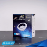 ⁦كشاف ريبون ضد التوهج فريم أبيض مقاس20/14وات ريبون BTM⁩ - الصورة ⁦5⁩